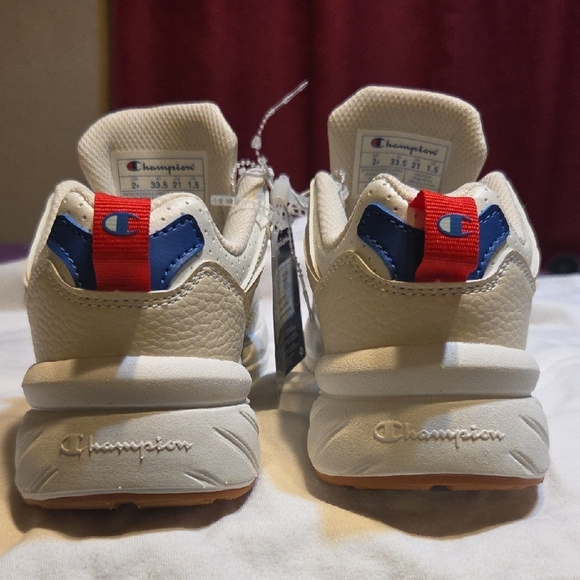 Champion Cream and Red Sneakers with Chunky Design - Picture 3 of 4